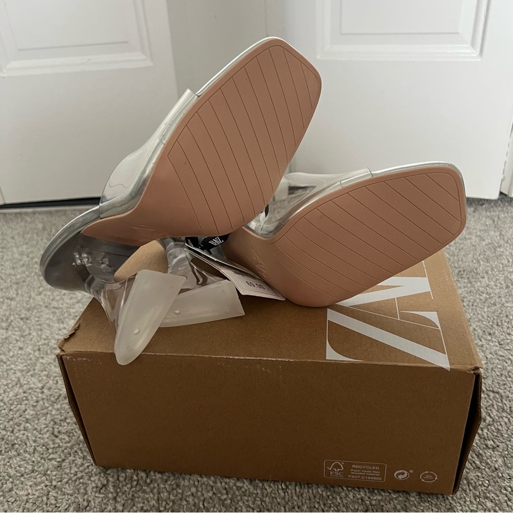 ZARA clear vinyl heels - Picture 2 of 4